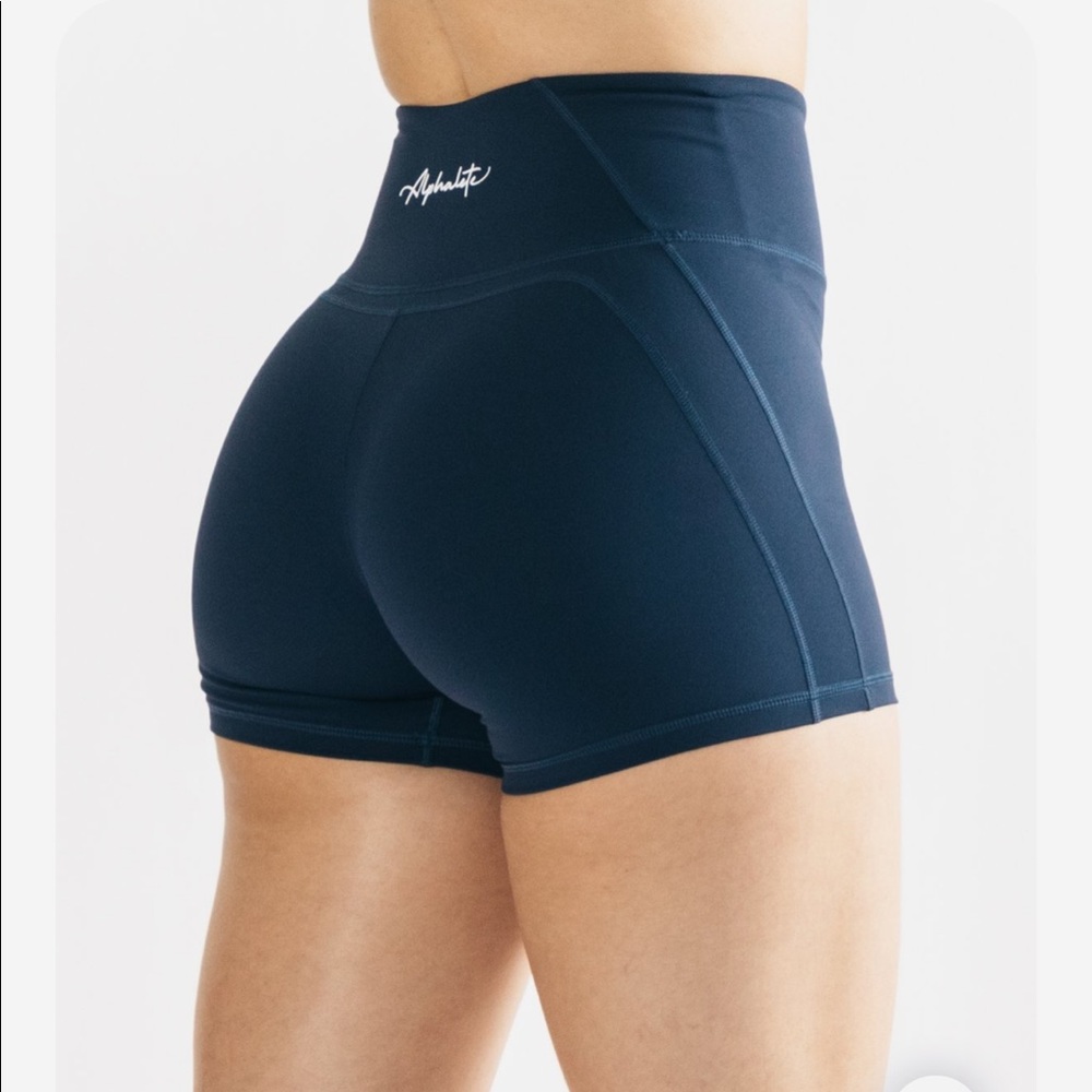 Alphalete Navy Athletic Shorts